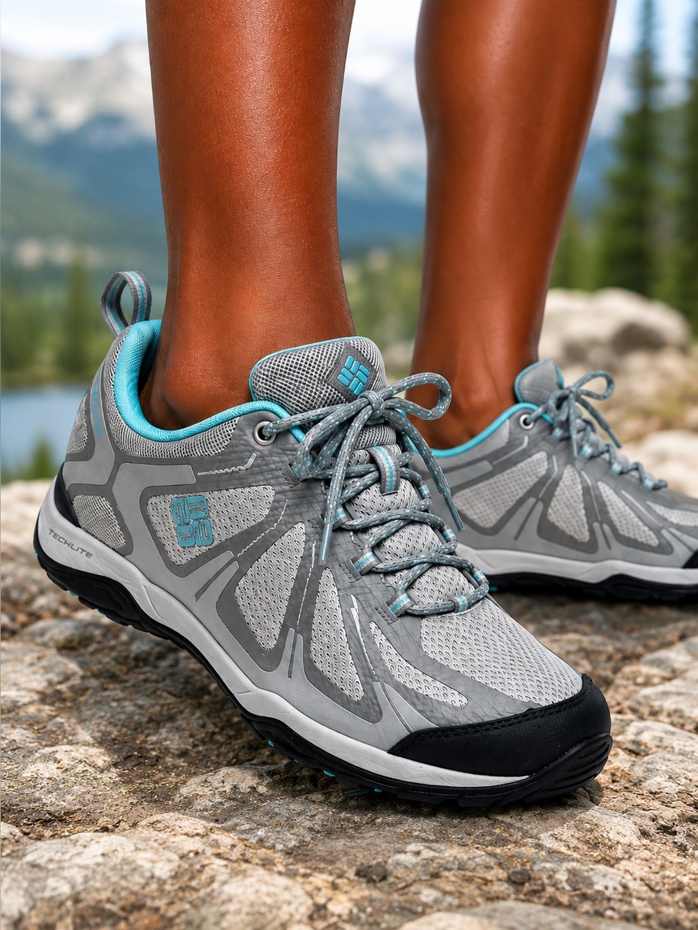 Columbia Grove Heights Techlite Omni-Grip Waterproof Hiking Shoes Women 9.5